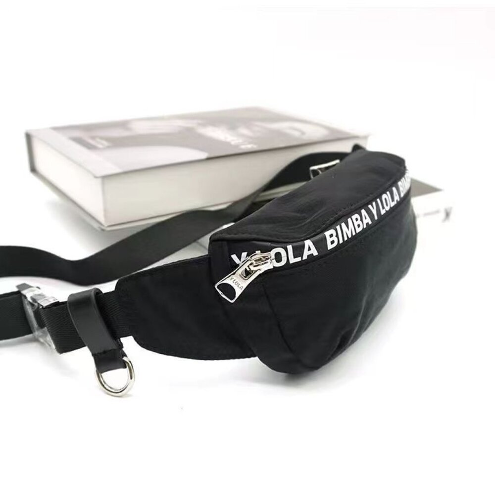 Bimba y Lola MINI BLACK NYLON BUM BAG